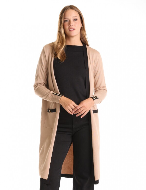 Cardigan Largo BEIGE