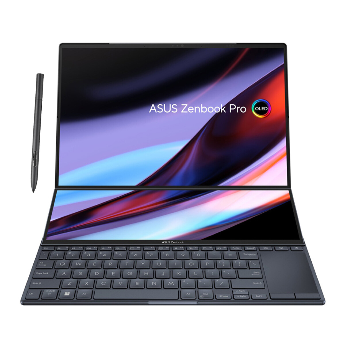 Notebook Asus ZenBook UX8402Z. Intel i7-12ªGEN. RAM 16GB DDR5. Disco Sólido 1TB. Pantalla Duo 14,5" OLED TÁCTIL. c/Lápiz Óptico 