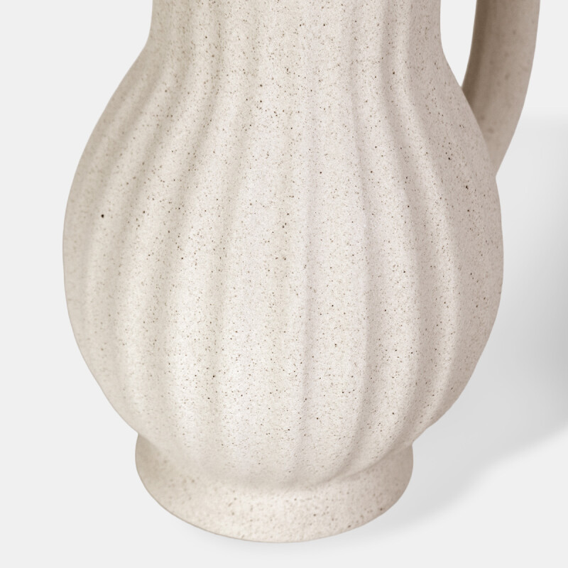 JARRON CERAMICA BEIGE 18.5X14.5X22.5CM Unica