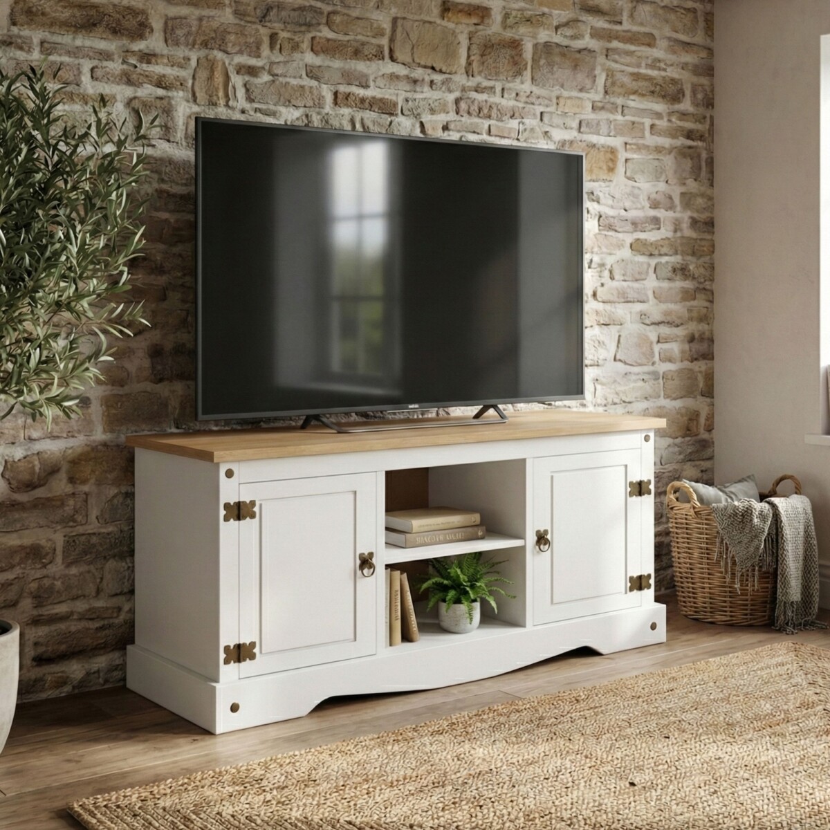 Rack para TV - 2 Puertas - Línea Mexicana 