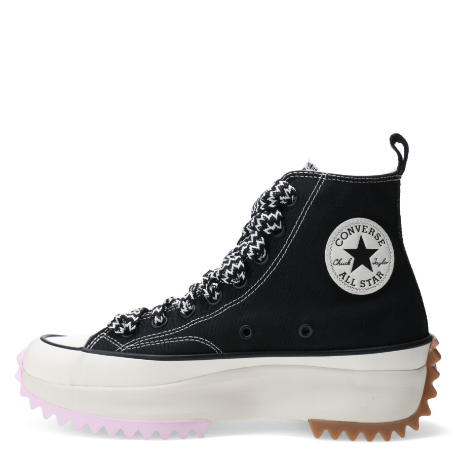 Championes Unisex Converse Run Star Hike Platform Canvas Negro - Rosado