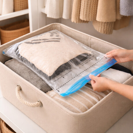 Set x3 Vac bag trip funda TRANSPARENTE