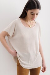 Blusa Athenia Crudo Lurex