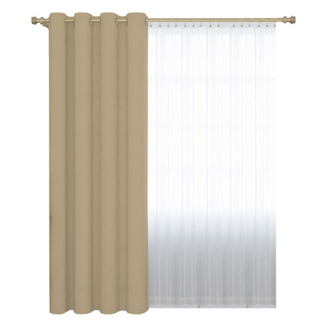 Cortina Blackout 140x230 Cm No Pasa Luz Living Dormitorio Gris Vison