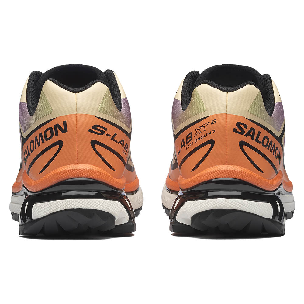 Zapatillas Salomon Xt-6 Unisex Black/Almond Cream/Dragon Fire