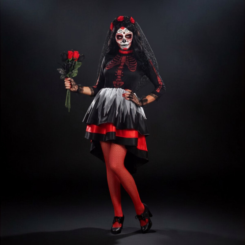 Disfraz Halloween / Novia Esqueleto Disfraz Halloween / Novia Esqueleto