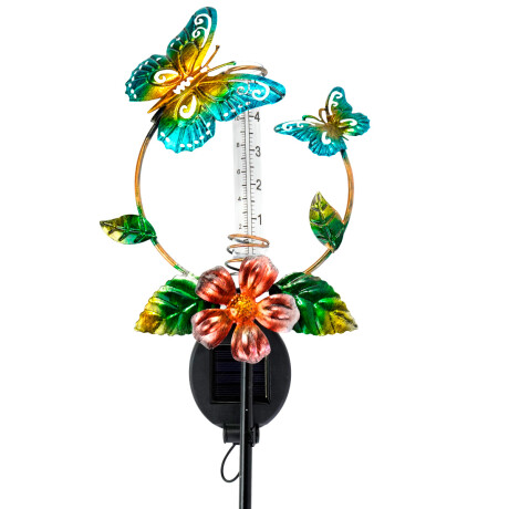 Tutor para plantas con pluviometro solar Tutor para plantas con pluviometro solar
