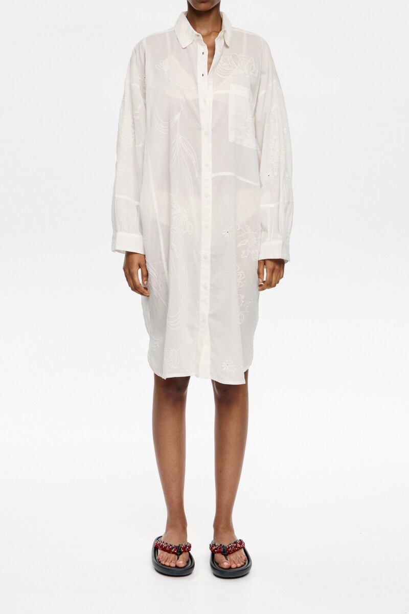 VESTIDO CAMISERO Blanco