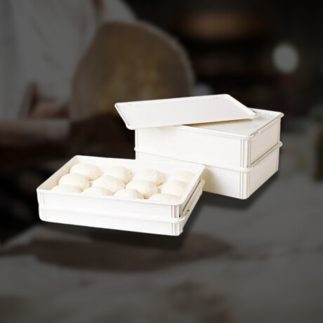 Caja para masa de pizza apilables Caja para masa de pizza apilables