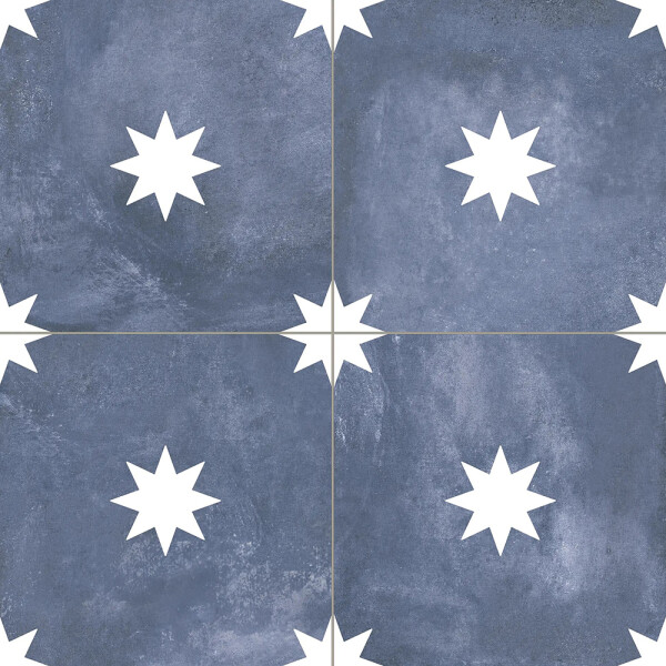 PORCELANATO DECORADO STAR NAVY 44 "A" 44.2X44.2 CM Porcelanato Decorado Star Navy 44 "a" 44.2x44.2 Cm