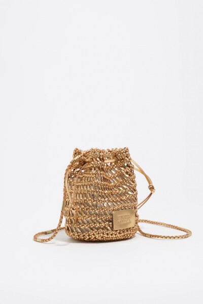 BOLSO MINI TRENZADA Oro