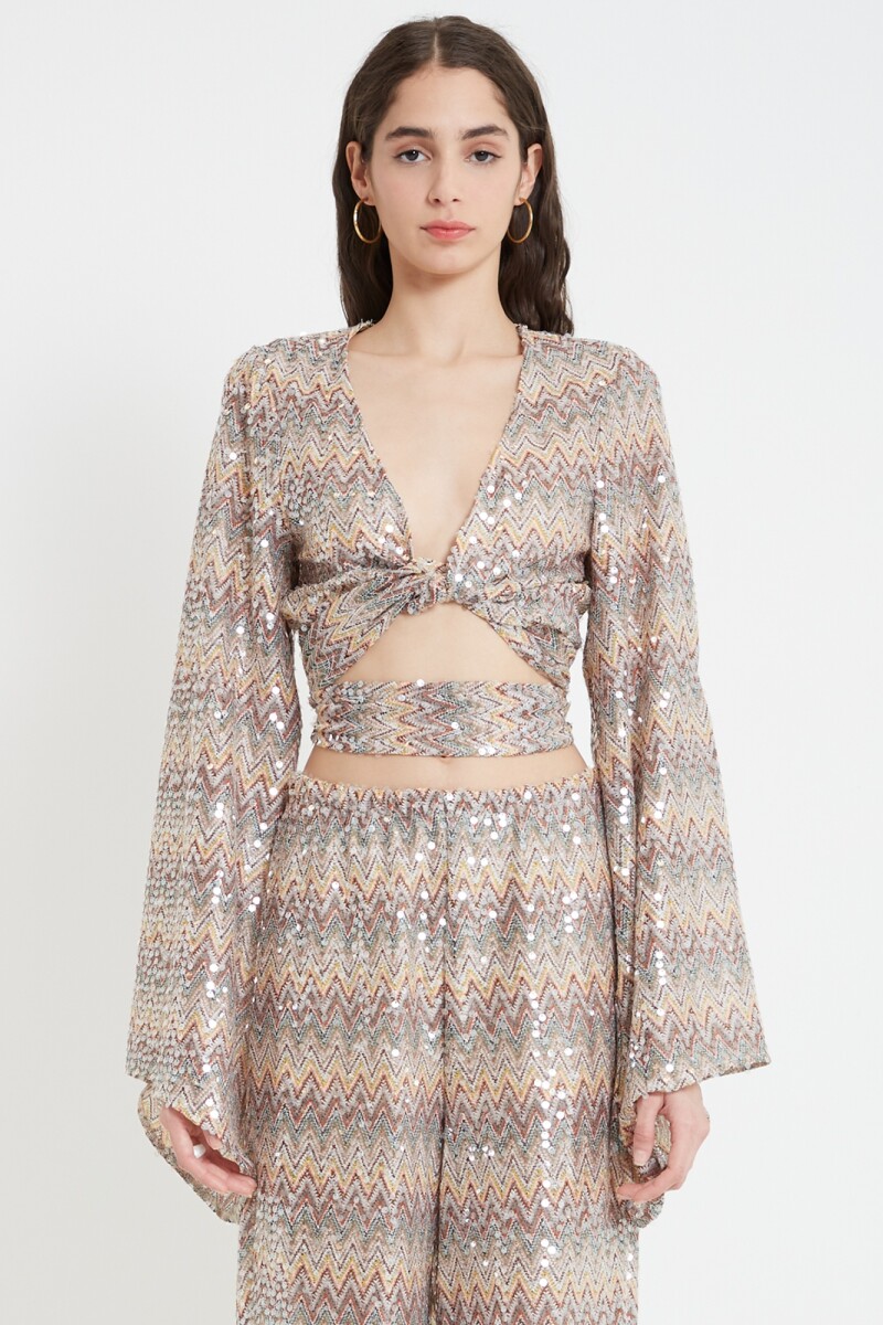 Blusa lentejuela Multicolor