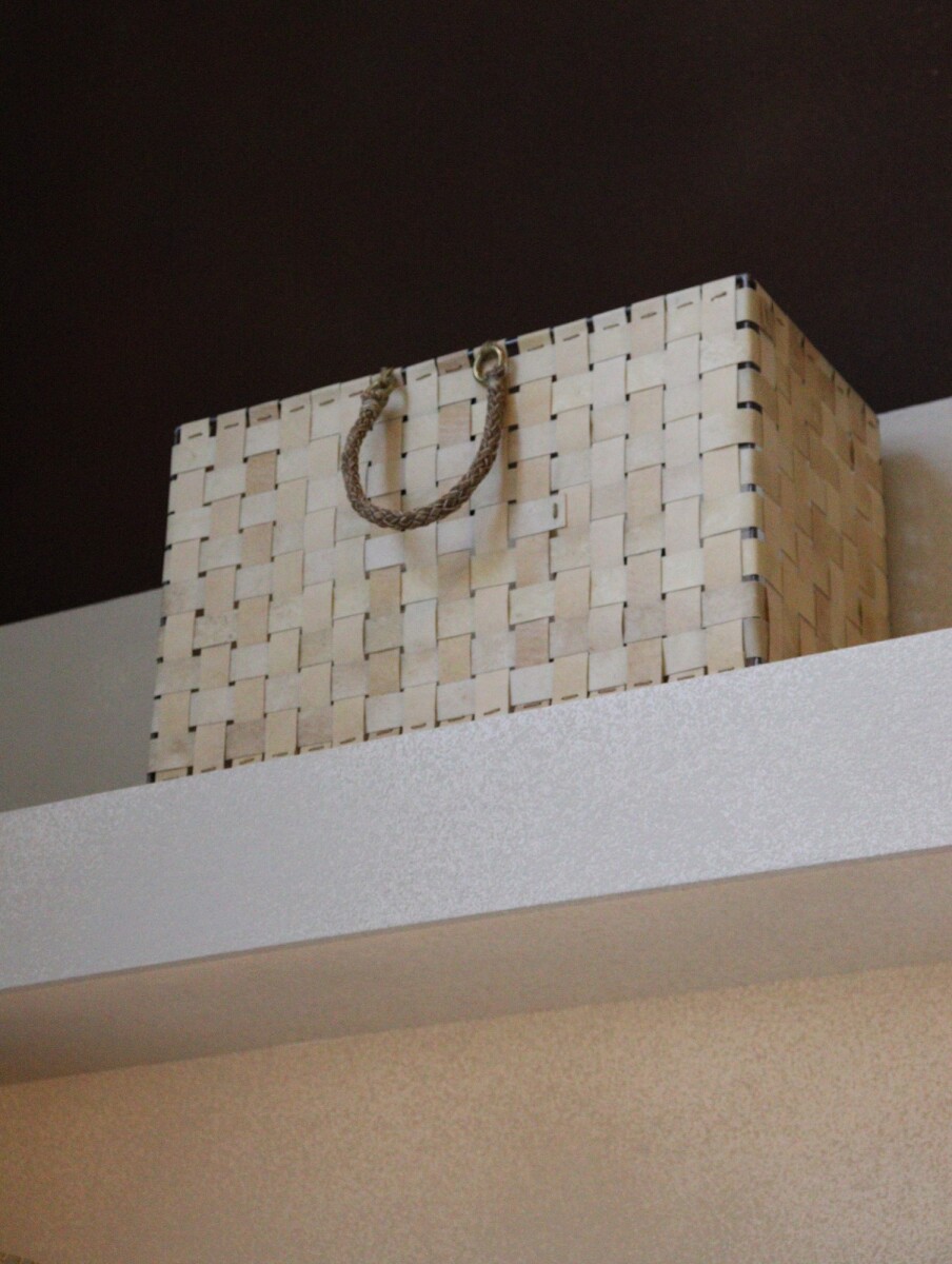 Rectangular Braided Basket Chico - Claro 