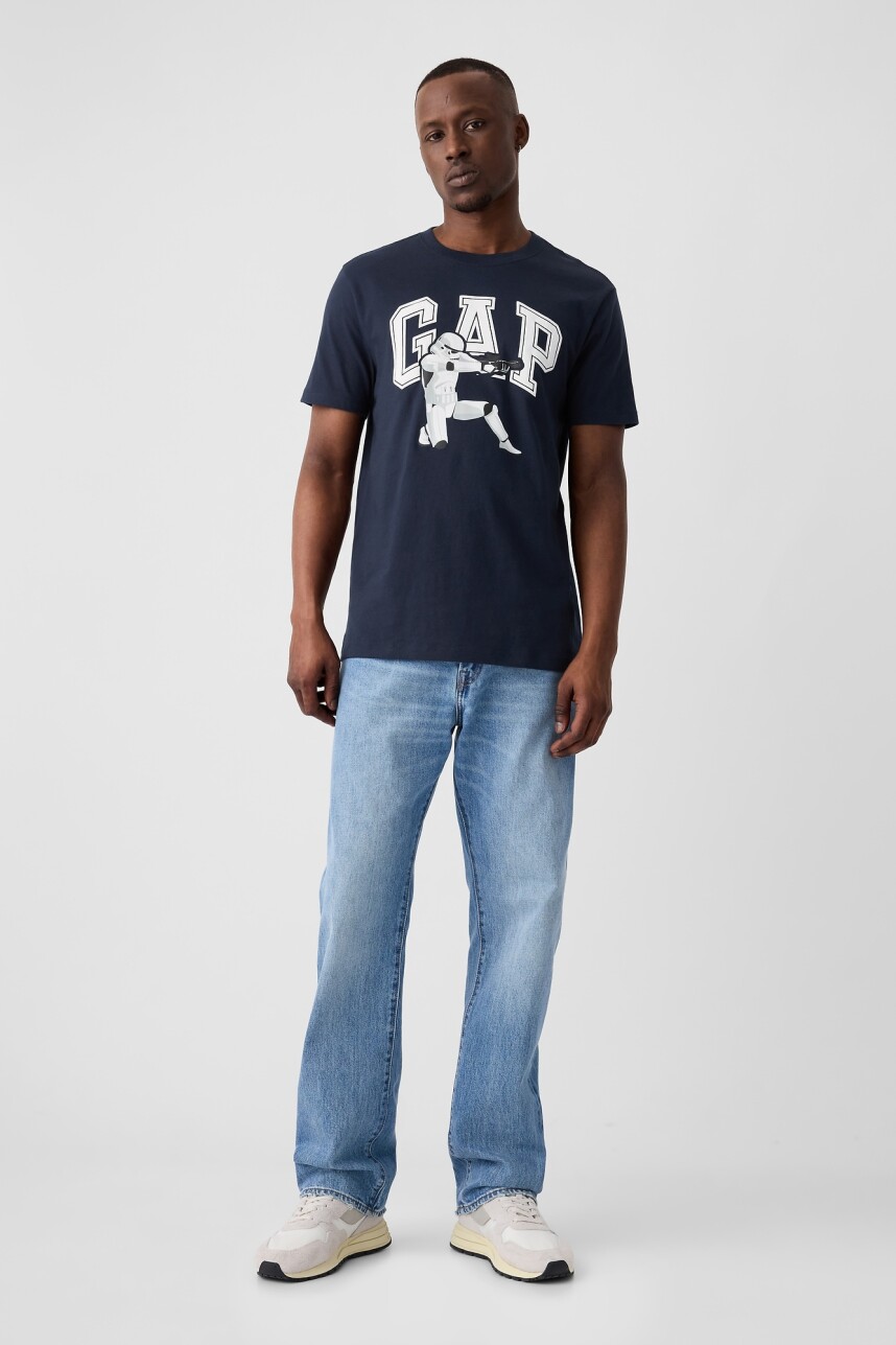 Remera Logo Gap Storm Tapestry Navy