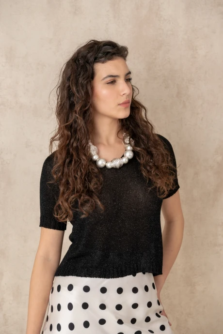 Sweater lurex Negro