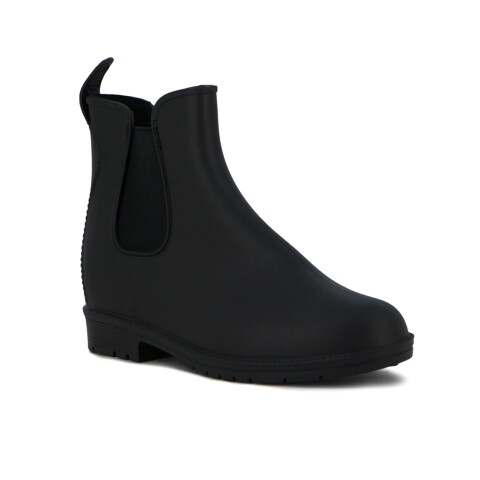 Macri Bota Lluvia Mujer Negro