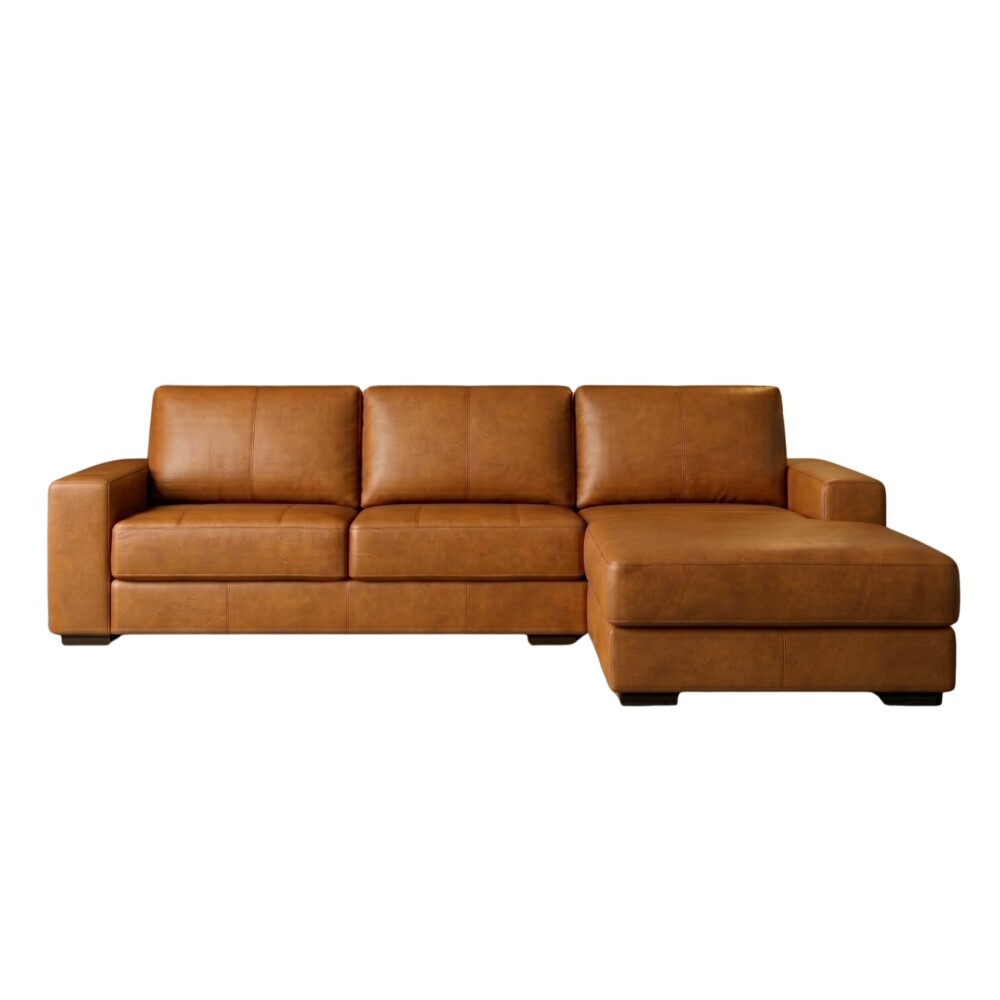 Sillón 3 cuerpos con Chaise - Como Camel Izquierdo