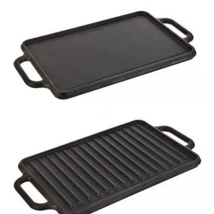 PLANCHA HIERRO ESMALTADO RECTANGULAR 21X33CM NEGRO