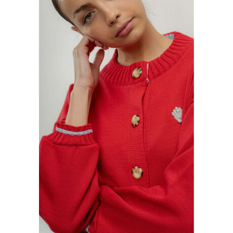 Cardigan Terro Cotton Rojo