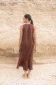 VESTIDO FOLK LONG Chocolate