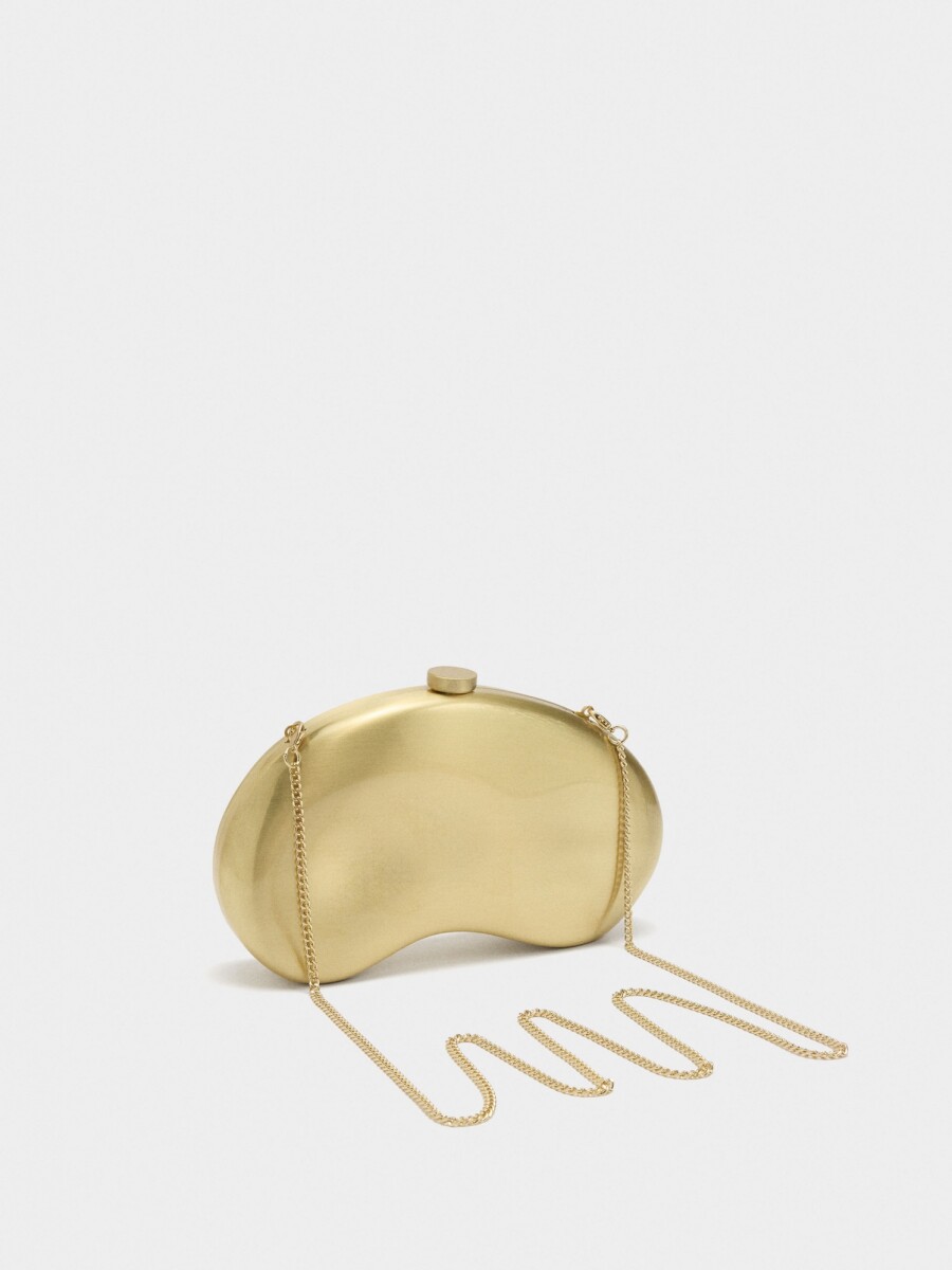 Clutch De Fiesta Metálico dorado