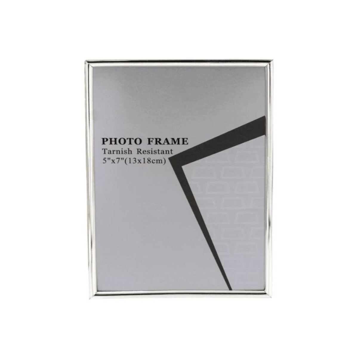 Portarretrato Metal Clásico Plateado 10 x 15 cm 