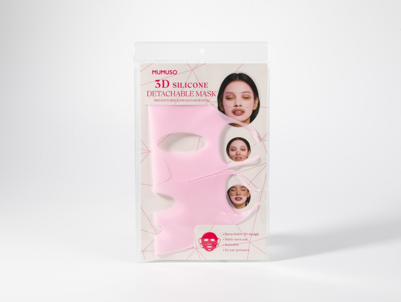 FUNDA DE SILICONA 3D DESMONTABLE PARA MASCARILLA FACIAL 