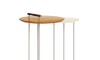 Mesa de arrime - Doble side - Linea Manhattan Marron/Blanco