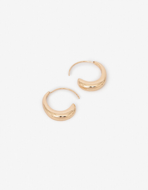 Aros Argollas Metal Aros Argolla De Metal Bold - Dorado