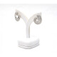 Caravanas En Oro 18K Blanco Y Brillantes Caravanas En Oro 18K Blanco Y Brillantes