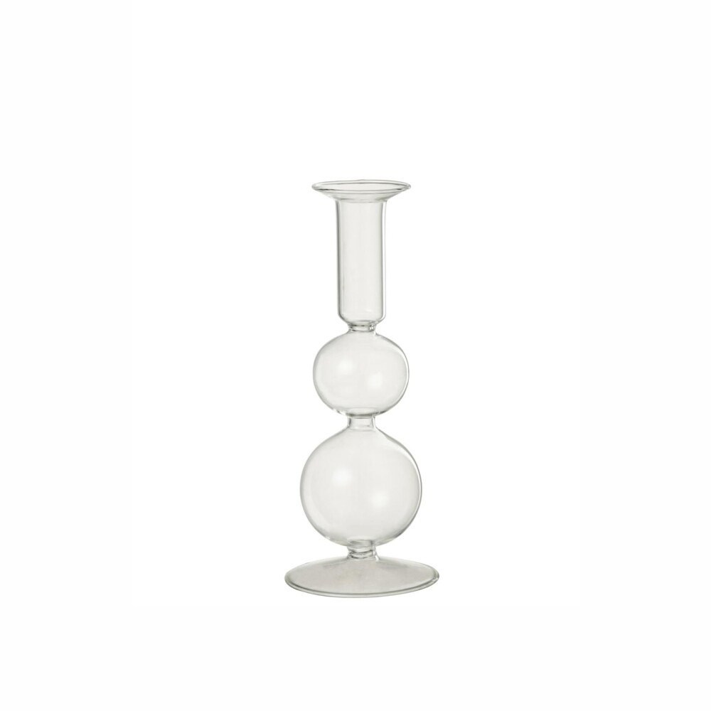 CANDELABRO VIDRIO TRANSPARENTE ORB