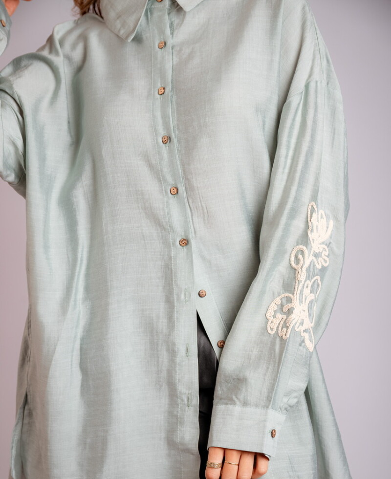 Camisa Mikonos (PRE VENTA) verde