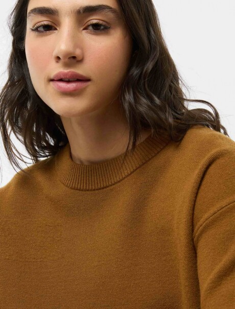 BUZO DE PUNTO - MARRÓN MARRÓN