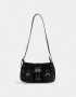 Bandoleras Noche Cartera Formato Baguette - Negro