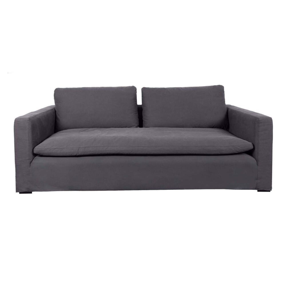 SOFÁ 3 CUERPOS TELA GRIS NUNU GRIS OSC