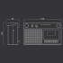 Radio Grabador Portátil M 152rc Am Fm Cassette Pilas RADIO GRABADOR MUSE M 152RC