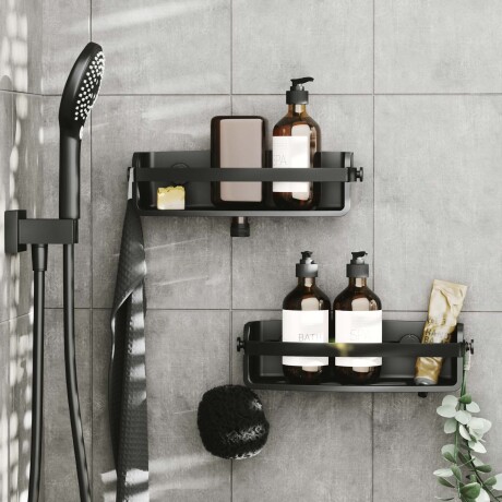 ORG.DUCHA PLASTICO NEGRO UMBRA FLEX