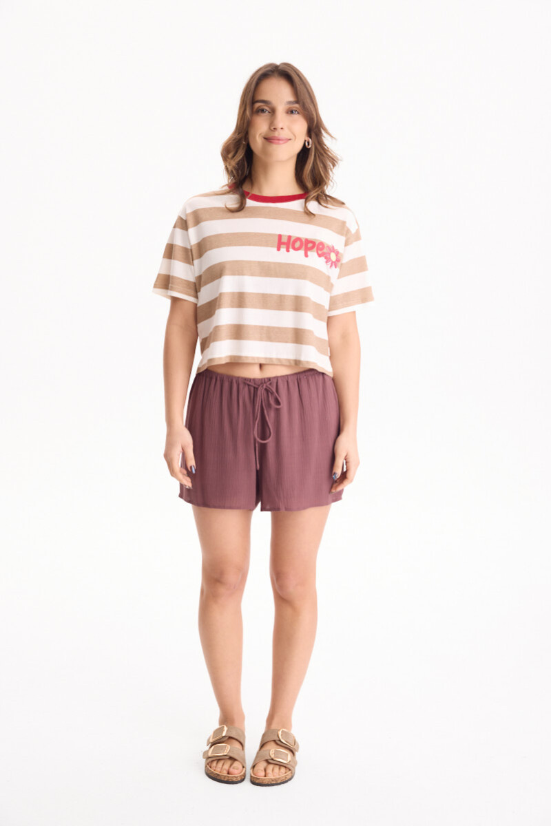 Short Cherry Marron