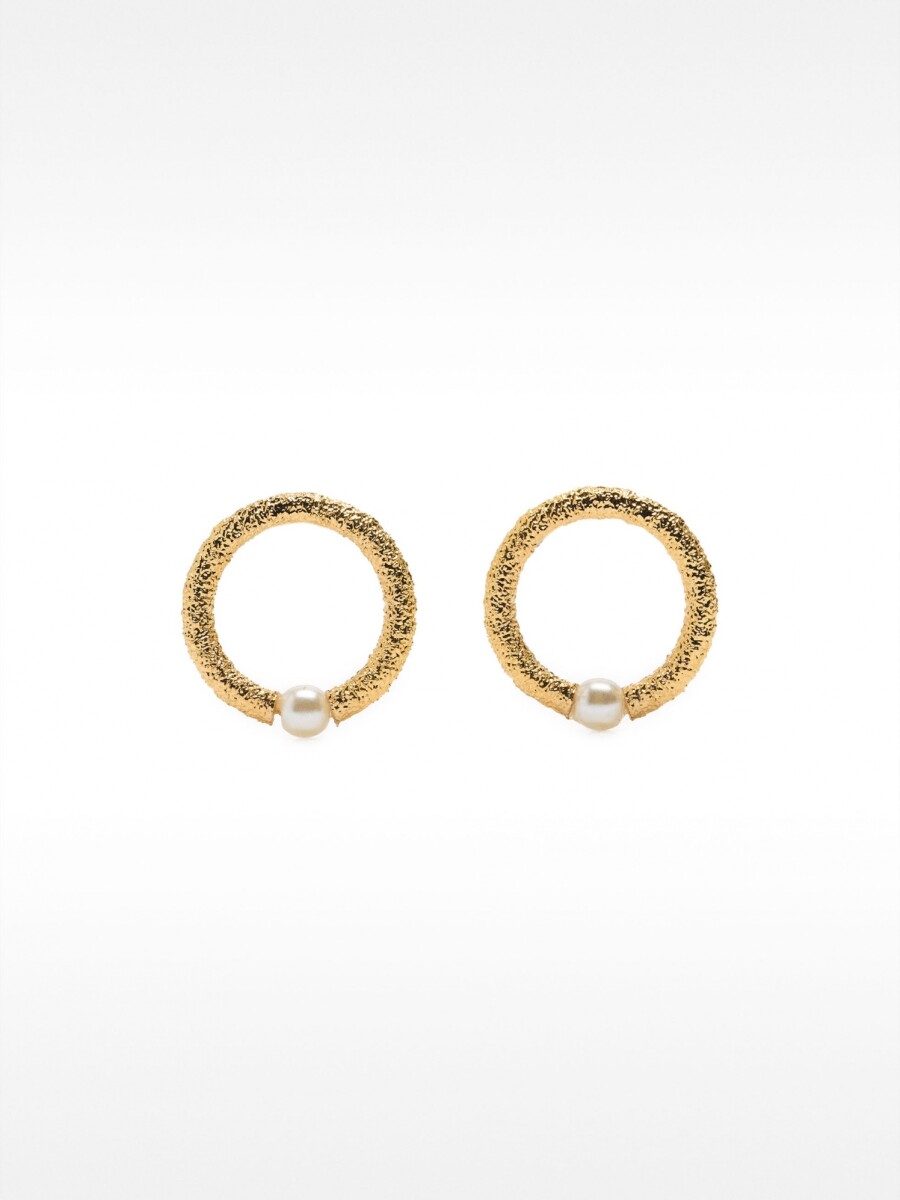 Pendientes Con Perlas dorado