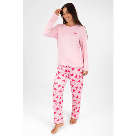Pijama bisou bisou Rosado