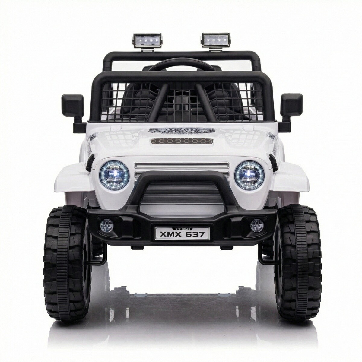 Jeep blanca 4x4 a Bateria para niños 