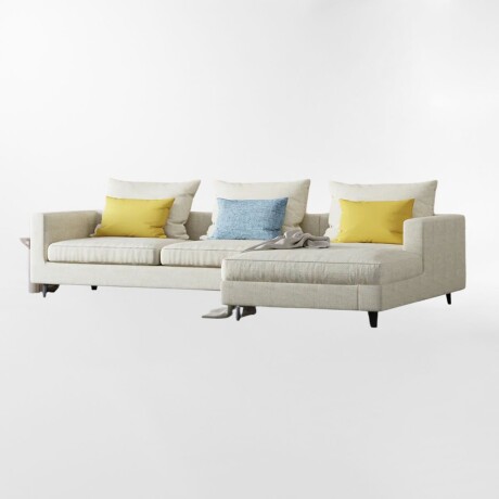 Sofá con chaise RIU Beige - DERECHO
