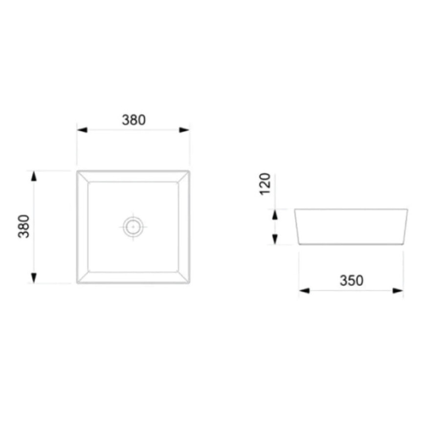 Lavatorio de Apoyo Platinum P5 Blanco Mate Lavatorio de Apoyo Platinum P5 Blanco Mate