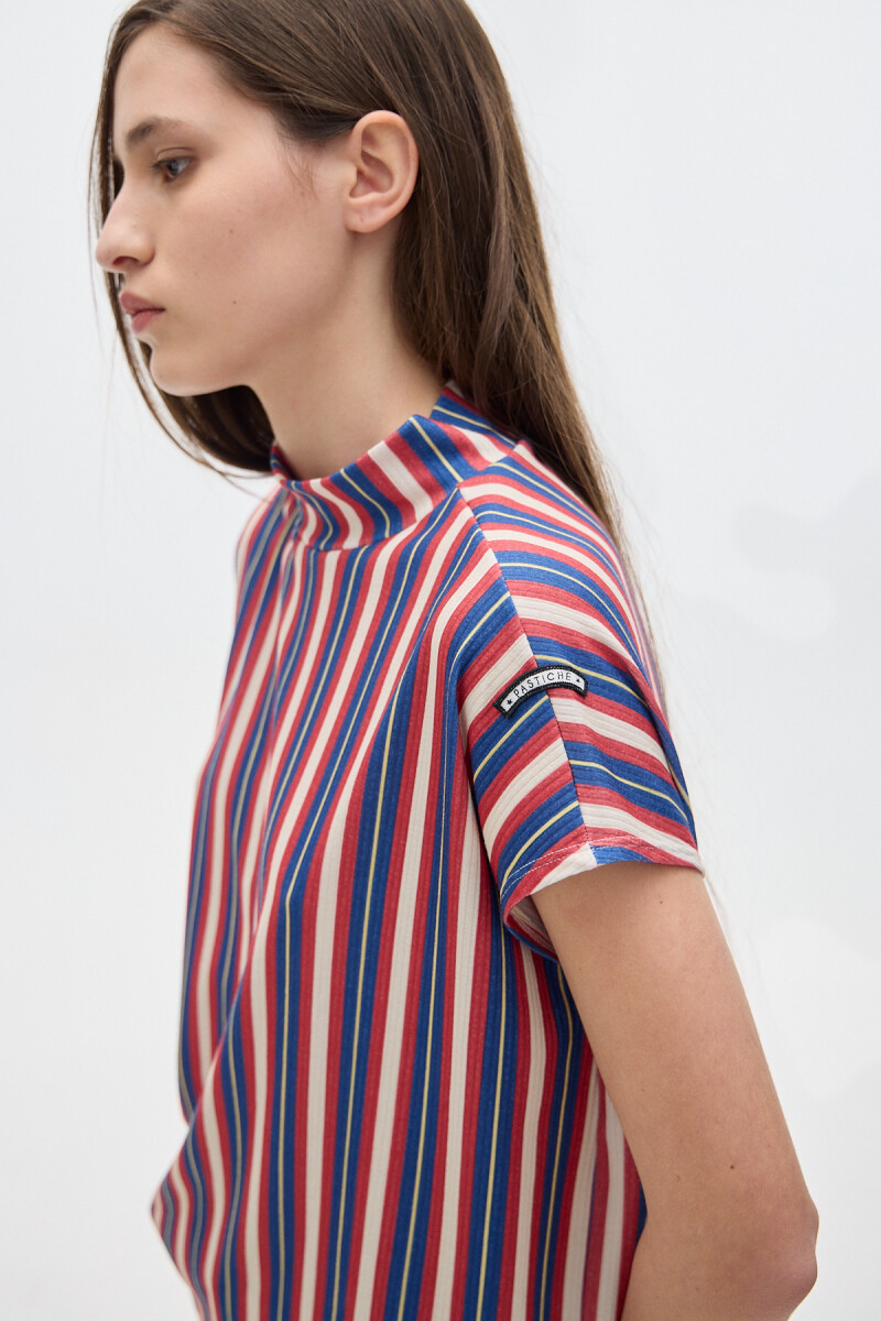 Blusa Yuri ST Blue/Bordeaux