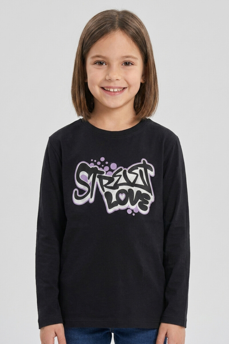 Camiseta manga larga NEGRO