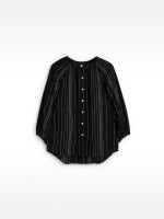 Camisa Con Costuras Multicolor 100 % Algodón negro