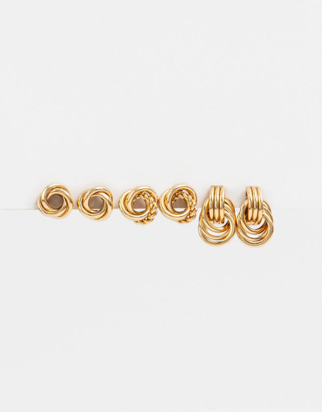 Aros Sets Vintage Set De Aros Vintage - Dorado