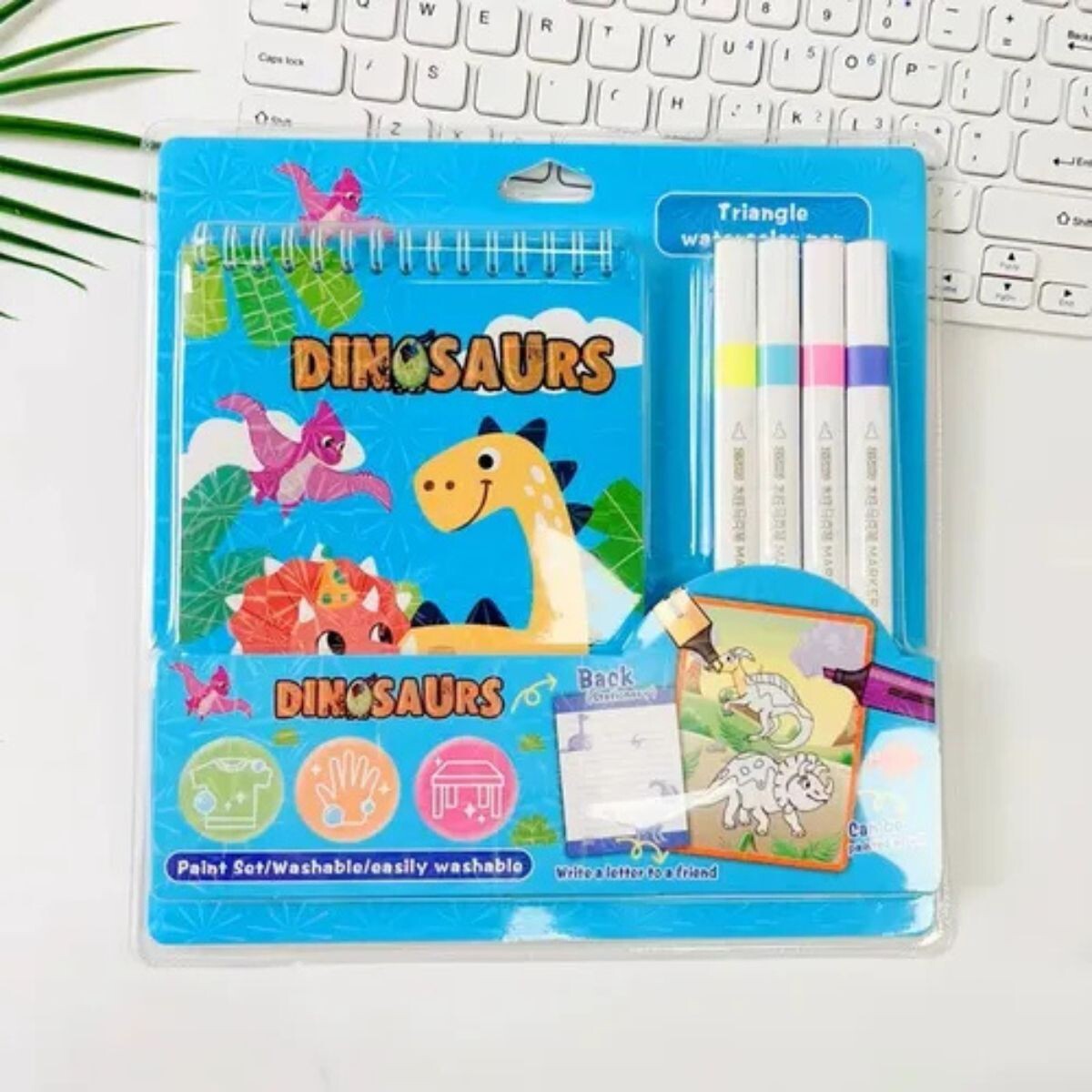 Libro para Dibujar con Marcadores - Dinosaurio 