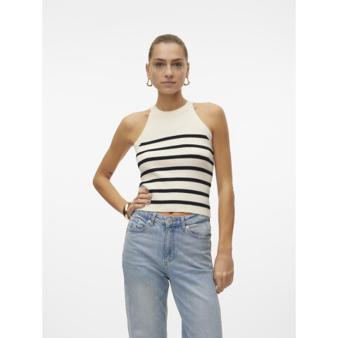VMSABA RIB SL O-NECK TOP GA NOOS Birch-Black