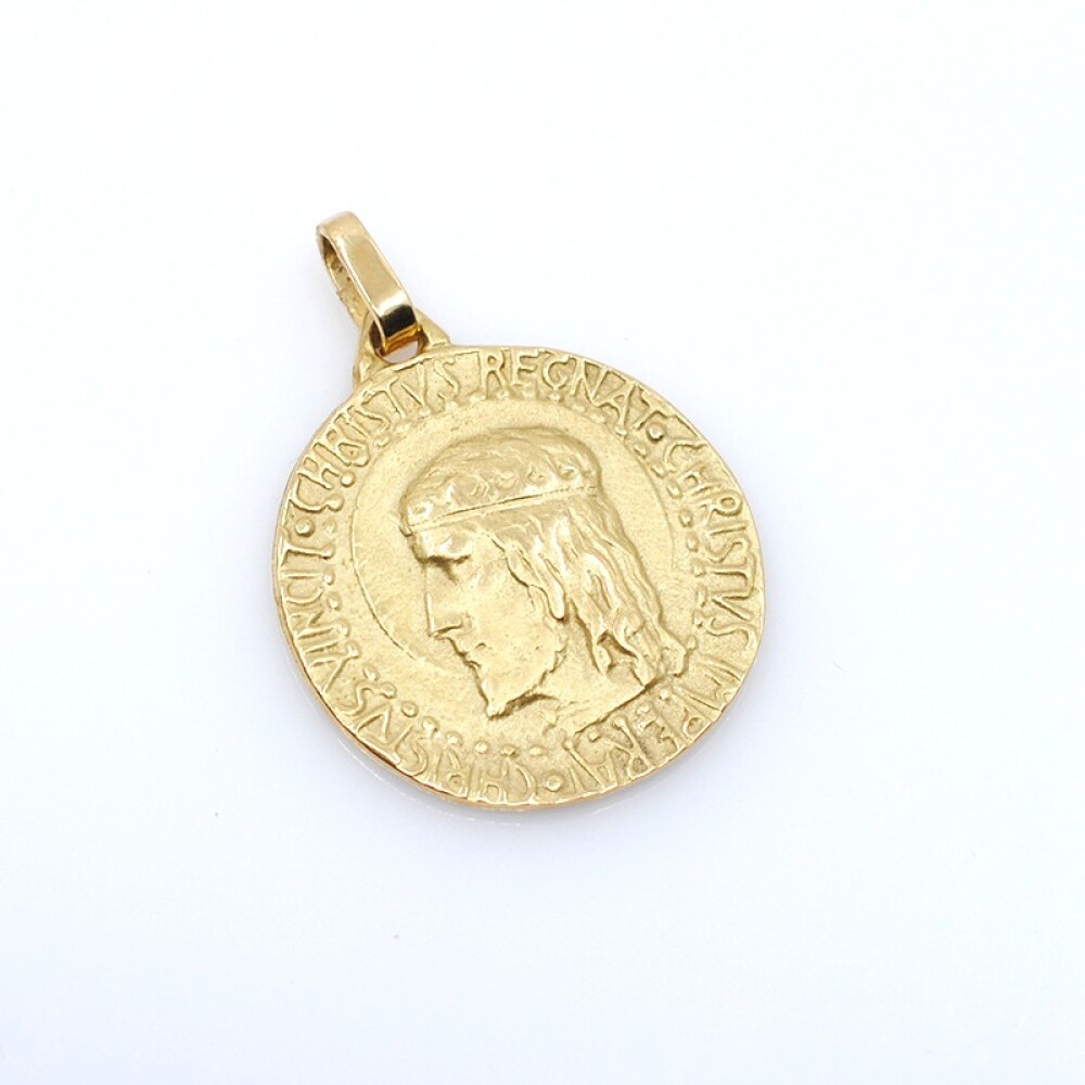 Medalla en oro 18k de Cristo Antiguo. Diámetro 23mm Medalla en oro 18k de Cristo Antiguo. Diámetro 23mm